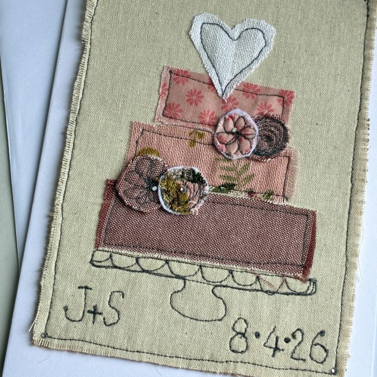 Handmade, Personalised Wedding Card
